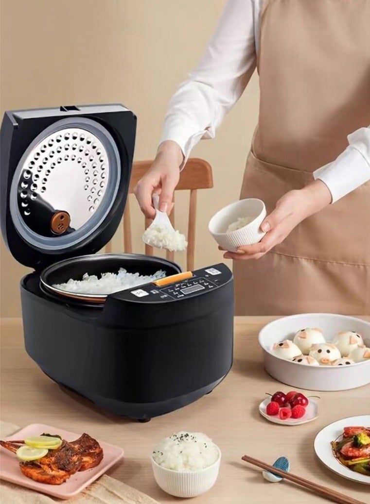 شظايا كريست جهاز طهي أرز كهربائي, طباخ متعدد الاستخدامات ذكي سعة 5 لتر للأرز, مؤقت تأخير 24 ساعة وميزة الحفاظ على الدفء مناسب لـ 3-8 أشخاص, للأرز والحساء واليخنة والكعك - Image 4